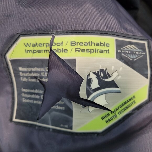 Columbia Orange Omni Tech Titanium Interchange Waterproof Full Zip Jacket Medium - Picture 8 of 16